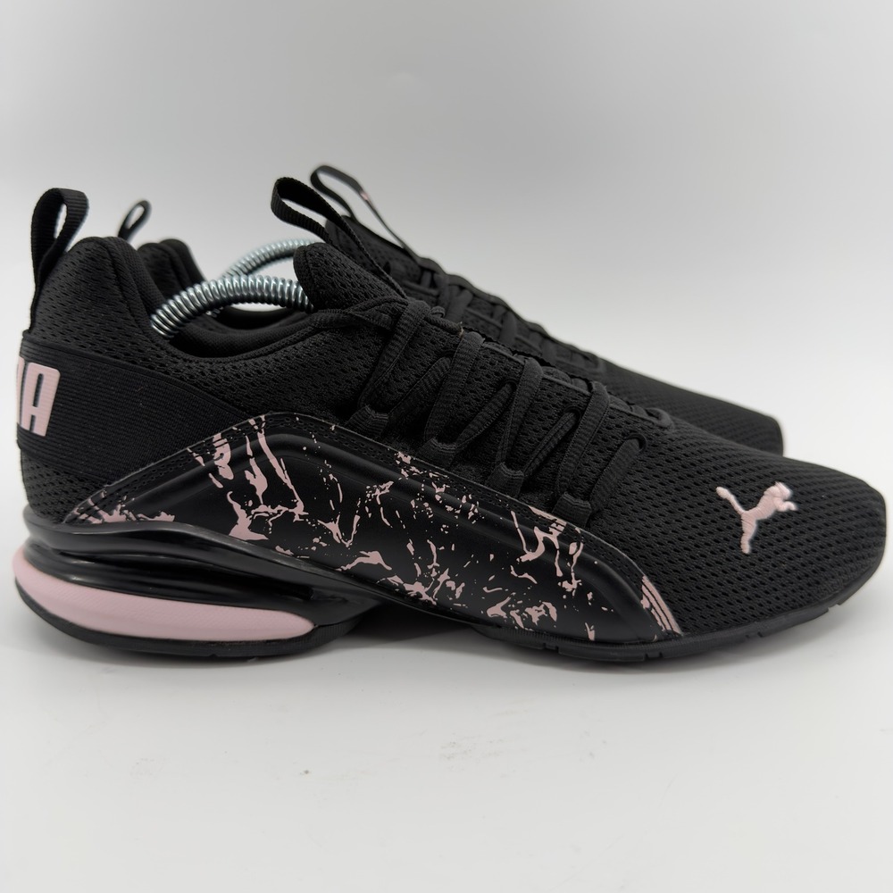 Puma Cell Vive Marble Black Rose Water Womens Running Shoes Size 11